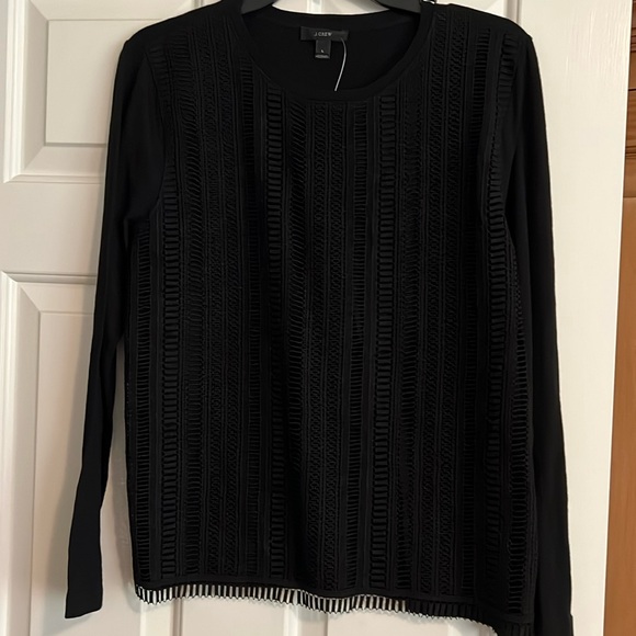 J. Crew Tops - BNWT Black long sleeve top